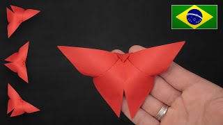 Como fazer uma Borboleta de Origami em menos de 3 minutos / Muito Fácil!