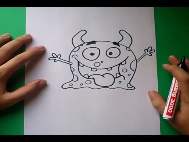 Como dibujar un monstruo paso a paso 4 | How to draw a monster 4 - YouTube