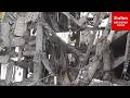 Tehran's Resalat Square Heavily Damaged After Airstrikes Batter Iranian Capital City