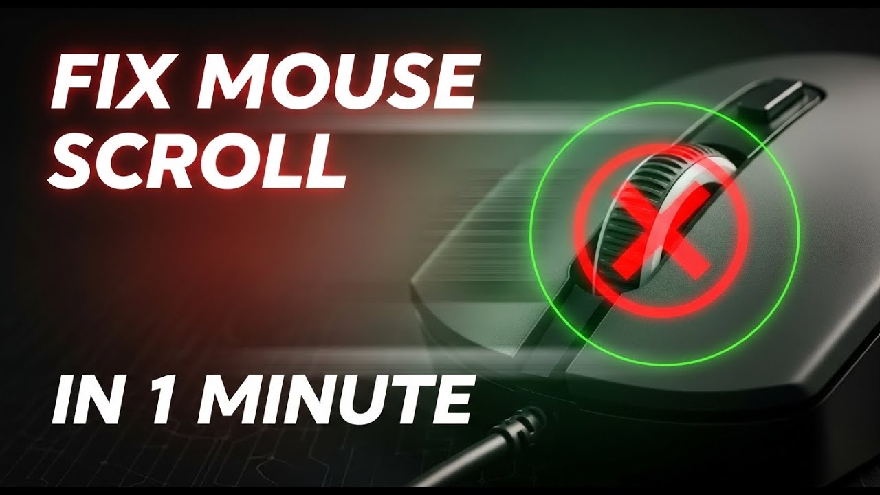 Fix Mouse Scroll up and Down Problem Mouse Scroll Not Working Properly ...
