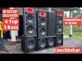 DJ Setup 3 Bass 4 Top,2 DJ Amplifier 1500Watt Bass 400Watt Top