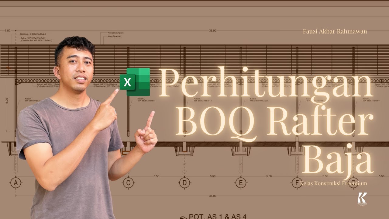 Rafter Rab RAB - Perhitungan BOQ Rafter Baja - YouTube