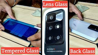 Redmi 10 Prime Tempered Glass | Camera Lens Glass | Back Glass Protector