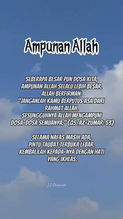 Ampunan Allah. #katamotivasi #quotesislami
