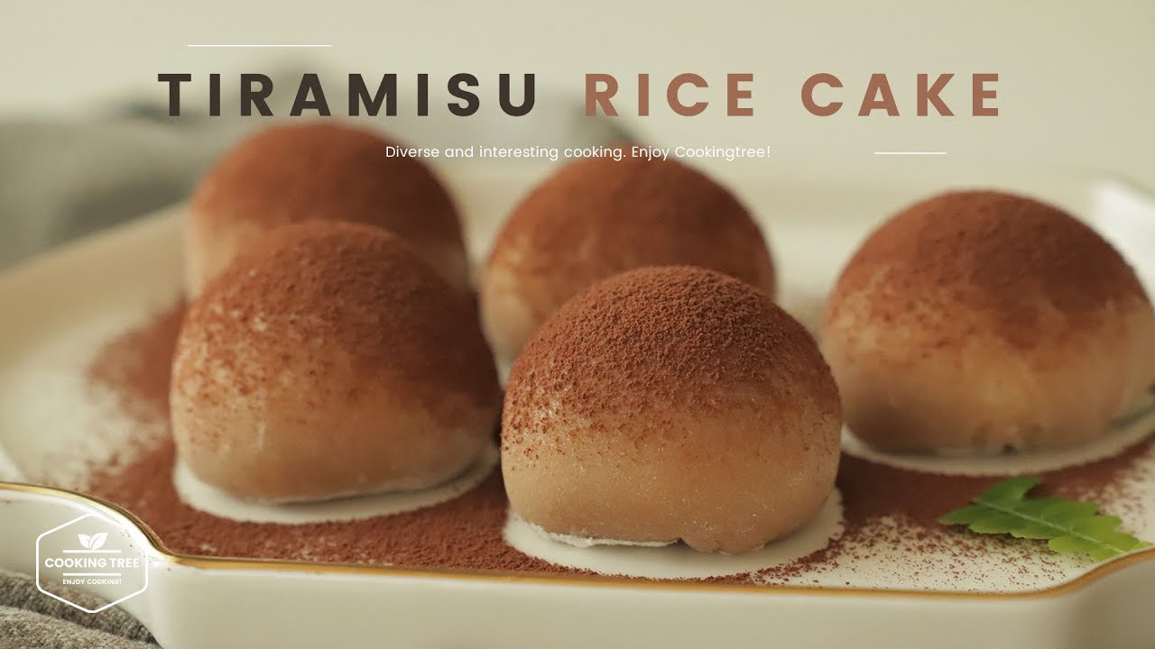 티라미수 찹쌀떡(모찌) 만들기 : Tiramisu Rice cake(Mochi) Recipe : ティラミスもち | Cooking tree