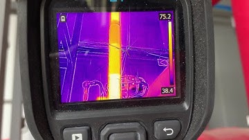 roVa Flex Plus Aerogel Insulation Tape: Hot Pipe Demo 5 - Insulated Surface Thermal Image