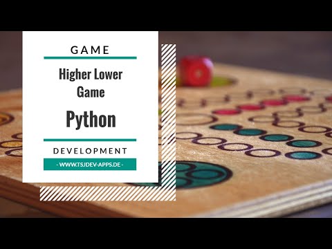 Higher Lower Game in Python | Game Snacks | tsjdevapps