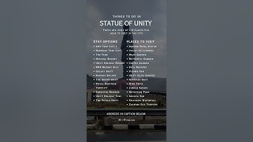 Statue Of Unity Itinerary | How To Reach Statue Of Unity | Places To visit in Statue of unity #sou