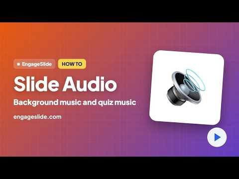Slide audio — video tutorial