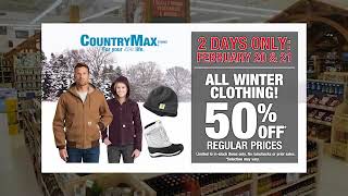 CountryMax Winter Clothing 50% - FEB 2021