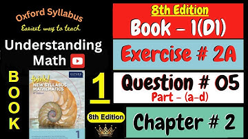D1 Math Book Chapter 2 Exercise 2A Question# 5 Part (a-d) | Fractions | Think New Syllabus Maths