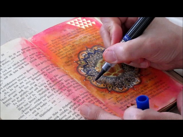 Art Journal with me | Tissue Paper Technique