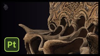 Texturing an Ornate Chair in Substance Painter || Timelapse