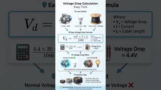 VOLTAGE DROP CALCULATION EASY TRIKE?? वोल्टेज ड्रॉप कल्सुअलेशन ईजी ट्रिक??