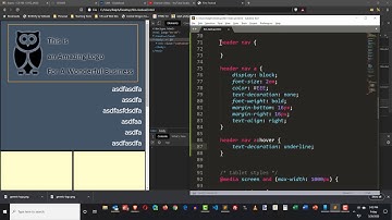 Add the Header and Sidebar Logo and Navigation to a Responsive Webpage Mockup