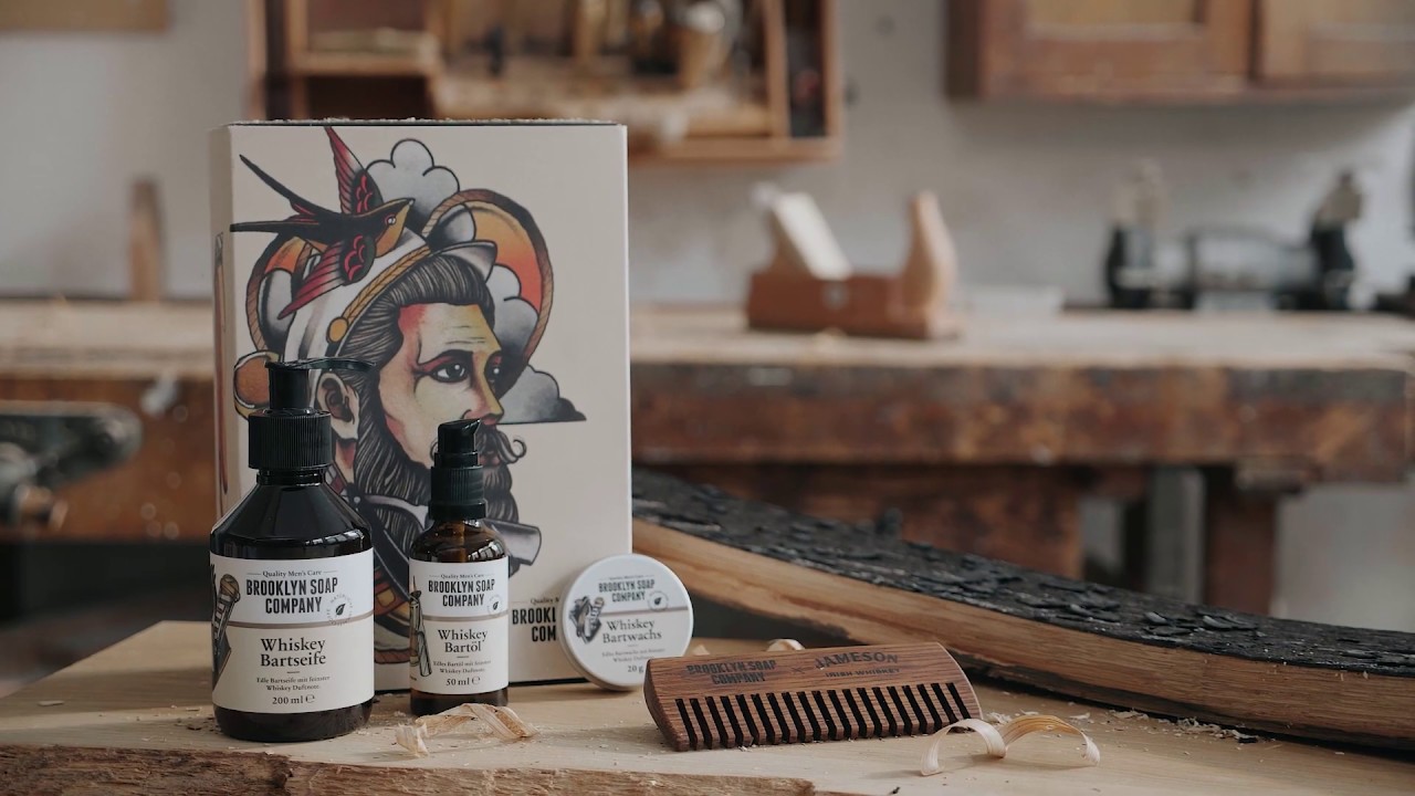 Limitierter Bartkamm aus Jameson Whiskeyfass · Brooklyn Soap Company