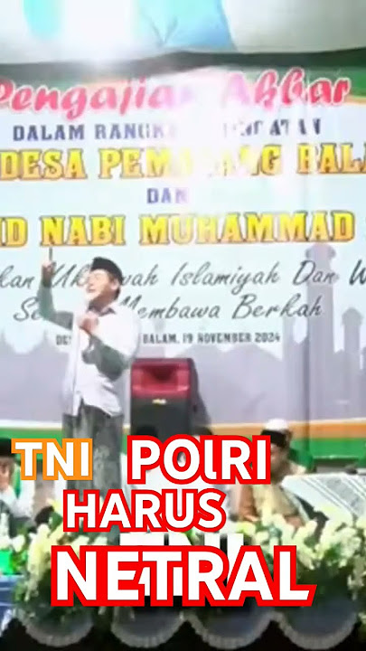 TNI.POLRI HARUS NETRAL#pengajiananwarzahid2024terlucu #pengajianterlucu #ceramahlucu