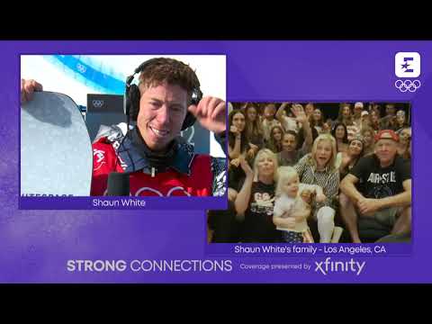 Shaun White craque devant les images de sa famille | Half-pipe | JO 2022
