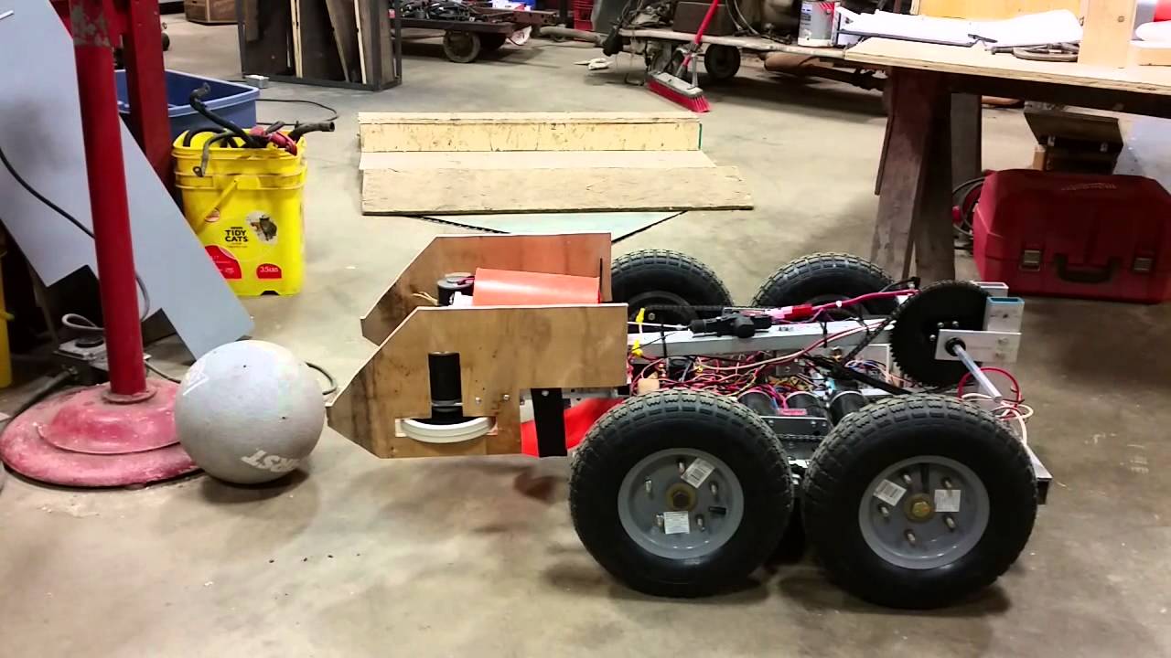 FridgeBot stronghold frc off-road ball hold test 1 - YouTube