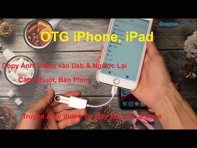 Jack OTG iPhone, iPad Chuyển Đổi Từ Lightning Sang USB Earldom ET-OT48 l Dolphinshop.net