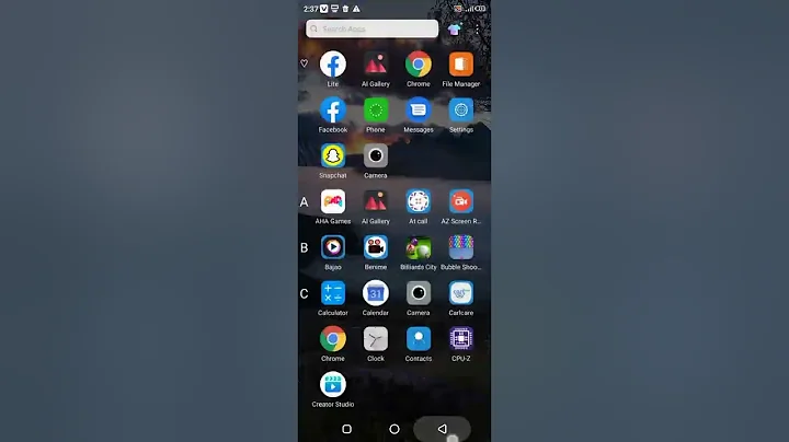 how to save apps in file manager