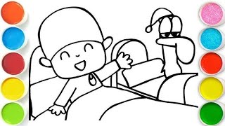 Cute Pocoyo Drawing, Painting and Coloring for Toddlers _ Child Art