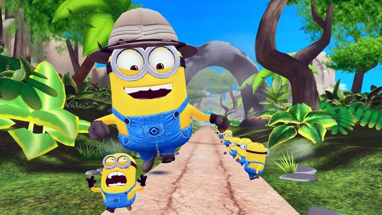 Minion Rush Gameplay Got All Power Up in The Volcano Island Races