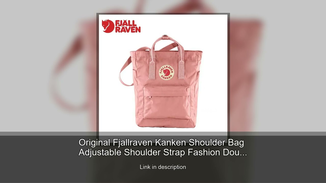 Original Fjallraven Kanken Shoulder Bag Adjustable Shoulder Strap Fashion Double Shoulder Bag N