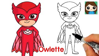 How to Draw Owlette | PJ Masks