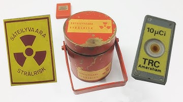 Cs-137 sample and measuring gamma counts