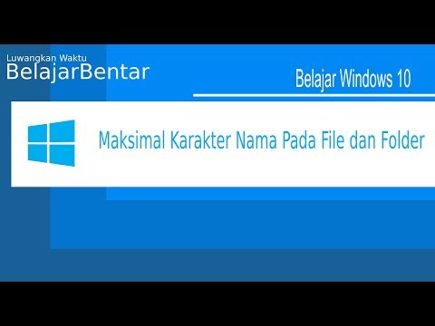 Video: Berapa panjang maksimum nama file di windows?