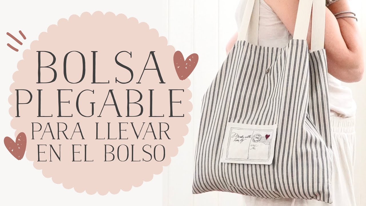 Складная большая сумка для ношения в сумке - простое пошаговое руководство