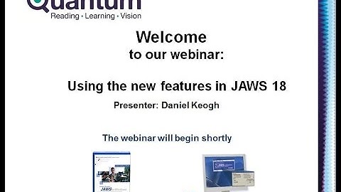 Using the new features in JAWS 18