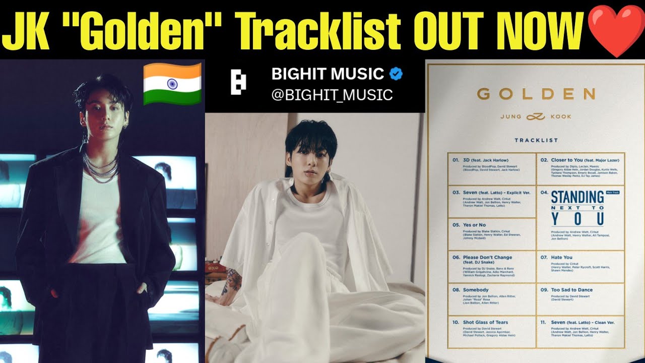 BTS' Jungkook unveils tracklist for upcoming album 'Golden' - India Today