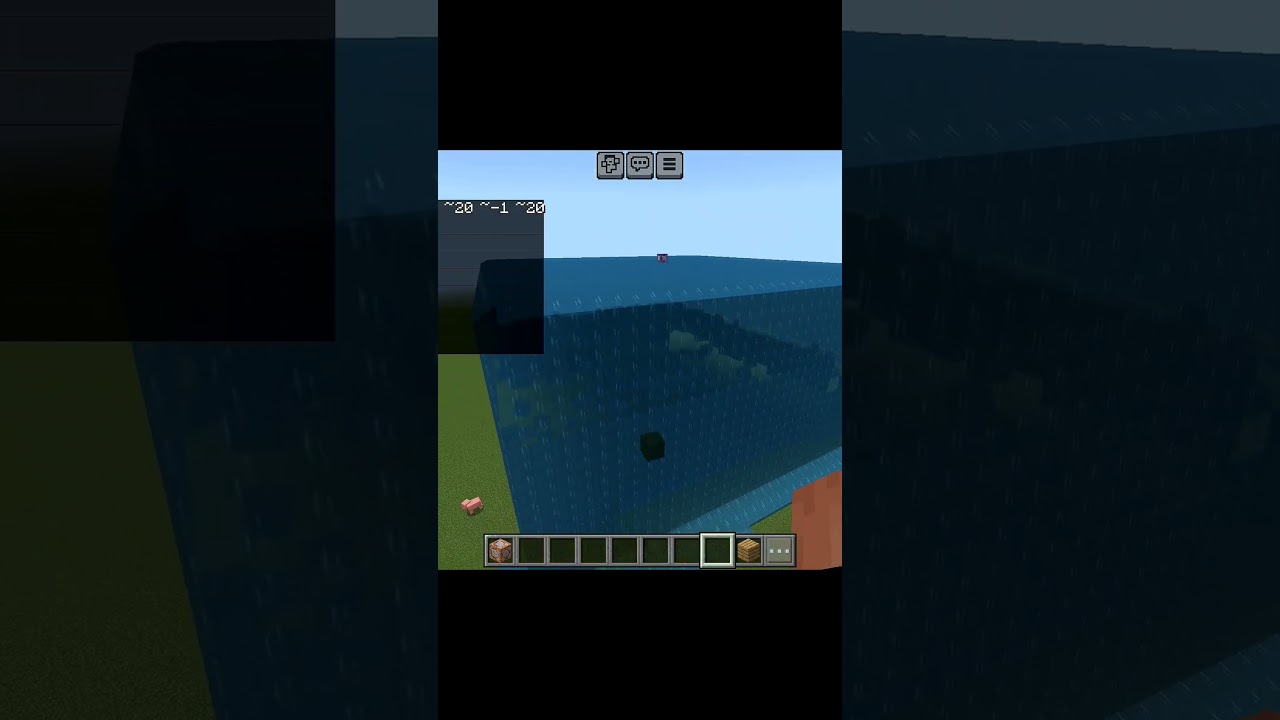 How to make tsunami (minecraft Command Block hack) 
