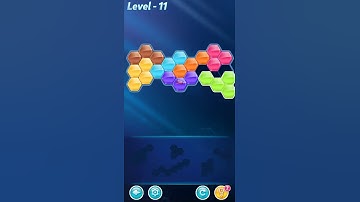 BLOCK! Hexa Puzzle! 7 Holic Level 11 (Rotate) - Lösung Solution Walkthrough