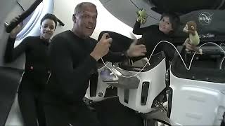 SpaceX Crew-4 show off zero-g indicators Zippy and Etta