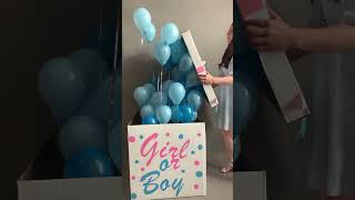 Boy Or Girl? Большая Коробка С Воздушными Шарами На Определение Пола Ребёнка🎈