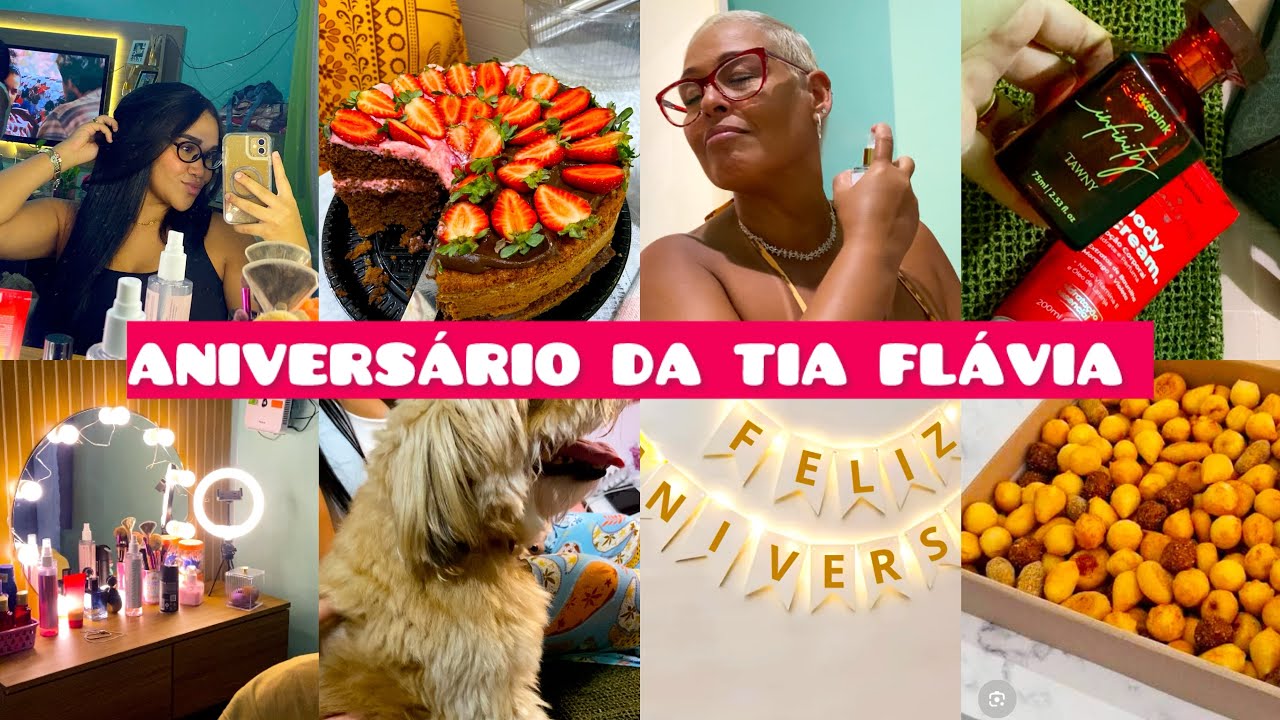 VLOG| ANIVERSÁRIO DA TIA FLÁVIA + ROTINA 