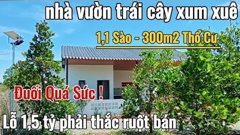 ( Ngừng Bán )Bán Gấp ! Cực rẻ : 1,1 sào - 300m2 Thổ Cư View Hồ Suối Môn, Long Tân Nhà Vườn Trái Cây