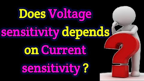 Does voltage sensitivity of moving coil galvanometer depends on its current sensitivity?
