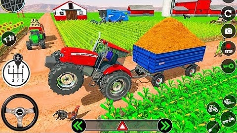 Modern Tractor Farming Driving Simulator 3D - New Tractor Farming Game - Android Gameplay
