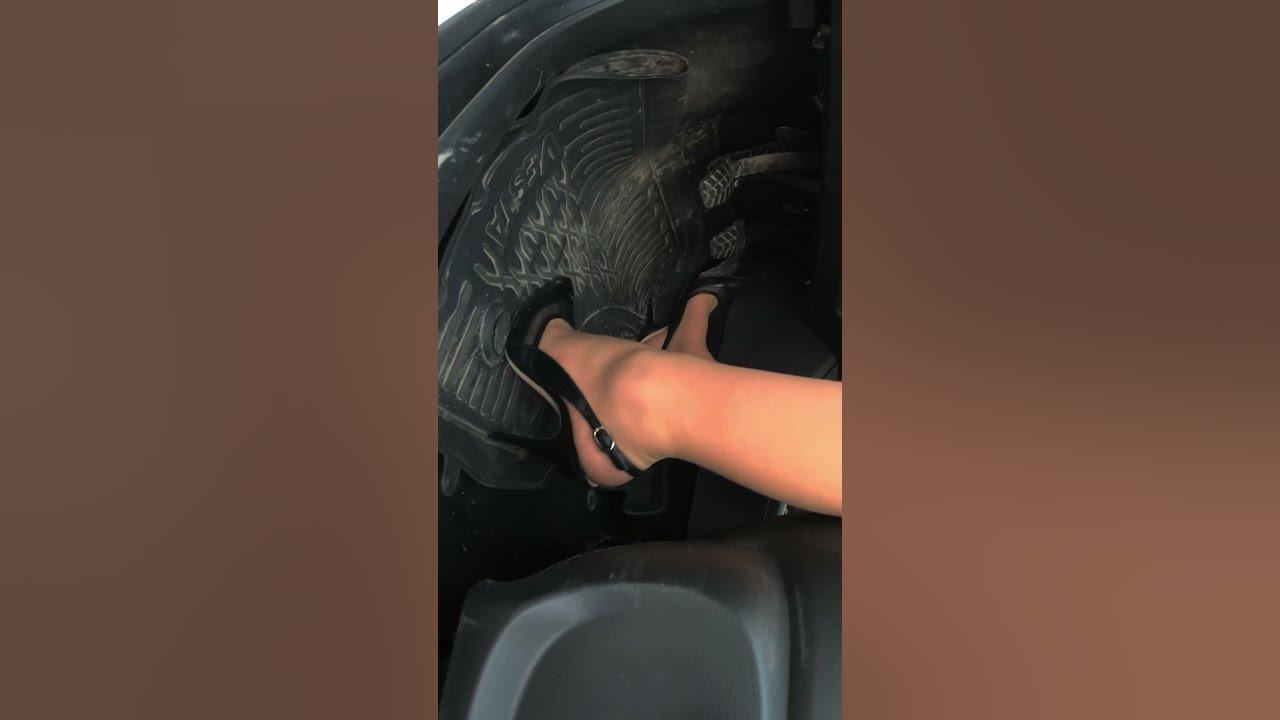 Revving girl car