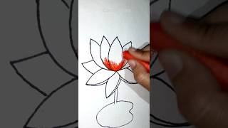 How to draw waterlily 🪷|| Waterlily Drawing || Very easy #shorts #art #shortsfeed #viral Wealth