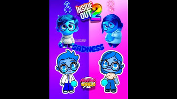 DISGUST, ENNUI, SADNESS and JOY : GENDER SWAP / Inside Out 2 / Avatar World 🤪😍. #insideout2