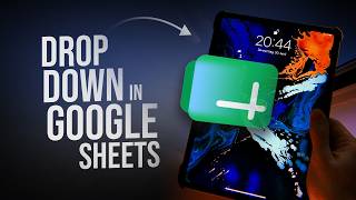 How to Add Drop Down List on Google Sheets on iPad (tutorial)