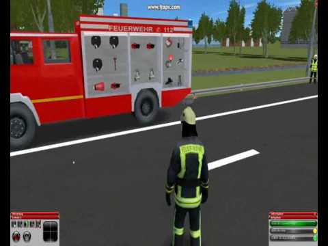 Feuerwehr Simulator 2010 Autopályabaleset gameplay