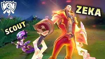 Every Zeka Solo Kill on Scout in Game 5 of EDG vs. DRX + Replays & Reactions | Worlds 2022