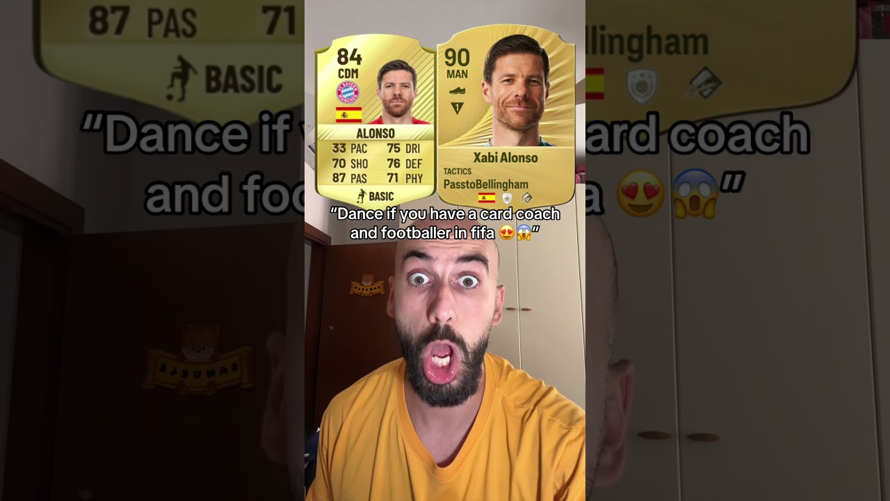 bay nhong Xabi alonso and Arne Slot in card coach and footballer in fifa 😍😱