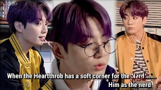JUNGKOOK FF || When the Heartthrob has a soft corner for the nerd. Him as the nerd || ONESHOT screenshot 5